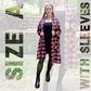 Size A With Sleeve Fall Flannel Cape Vests 2024