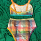 Multicolor Plaid Bandeau Bralette