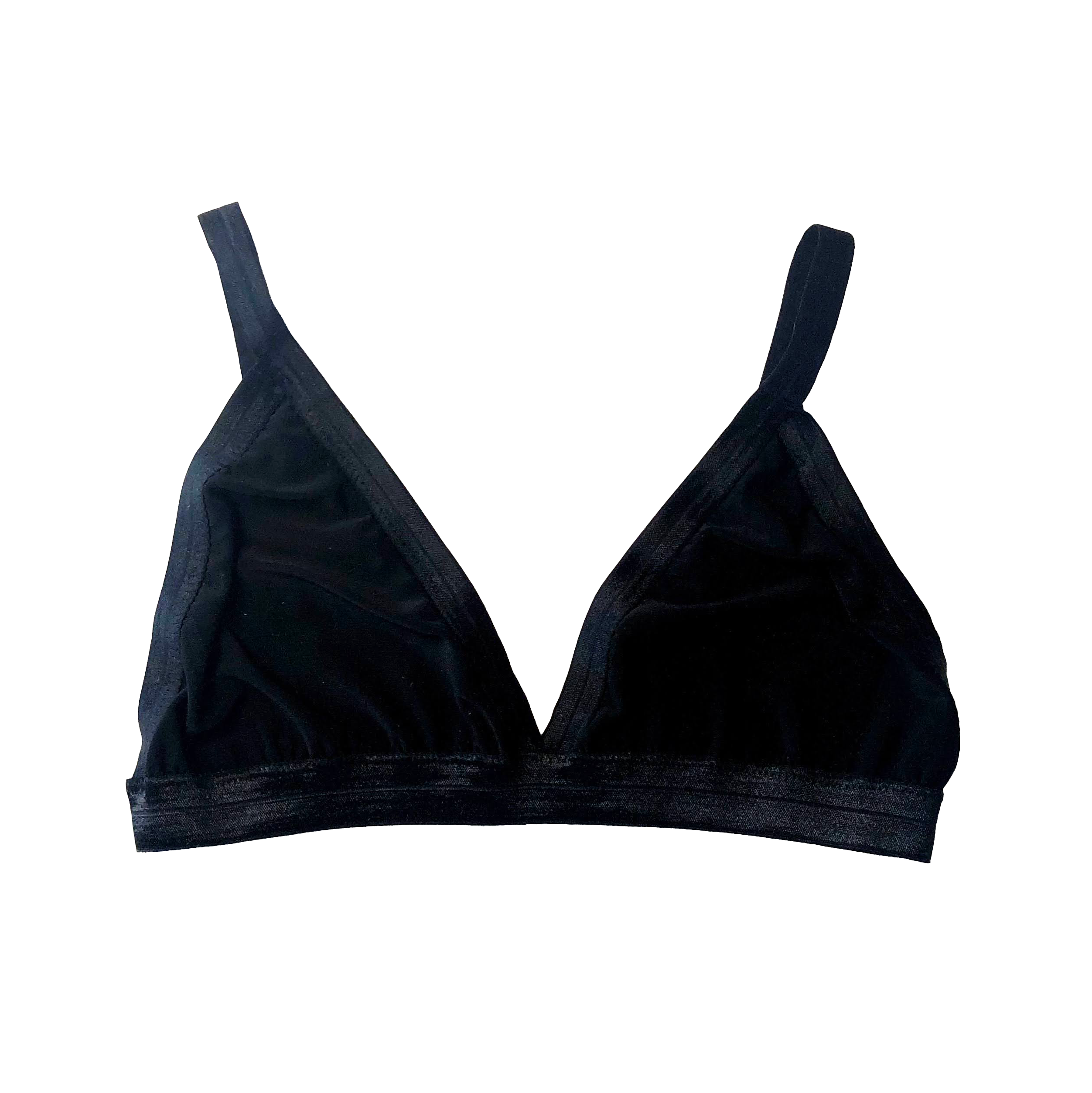 Black Solid Triangle Bralette – Hey Mavens